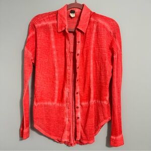 We The Free button down sweater blouse XS
